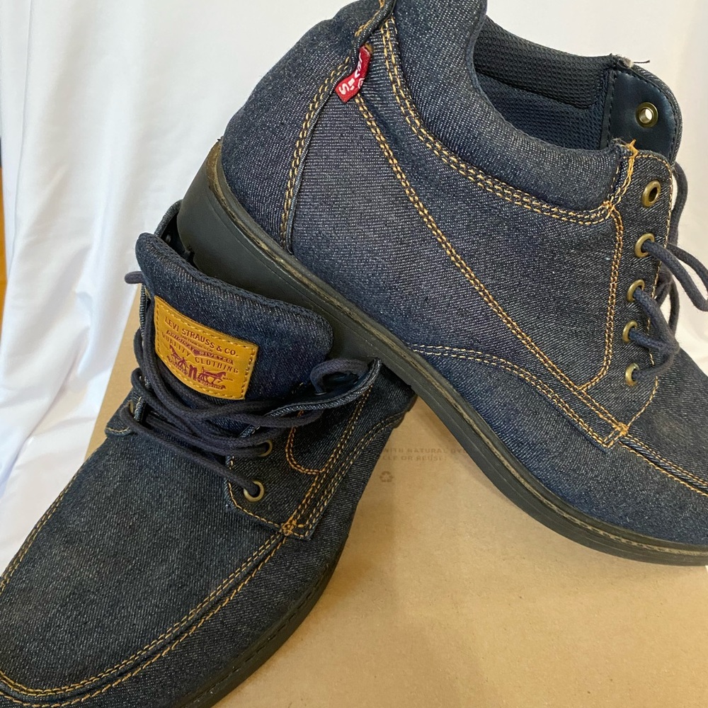 Levi's Men's Denim Chukka Boots - Dark Blue